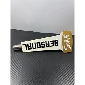 Shiner Beer Tap Handle Seasonal Gold‎ White Retro Bar Decor Collectible